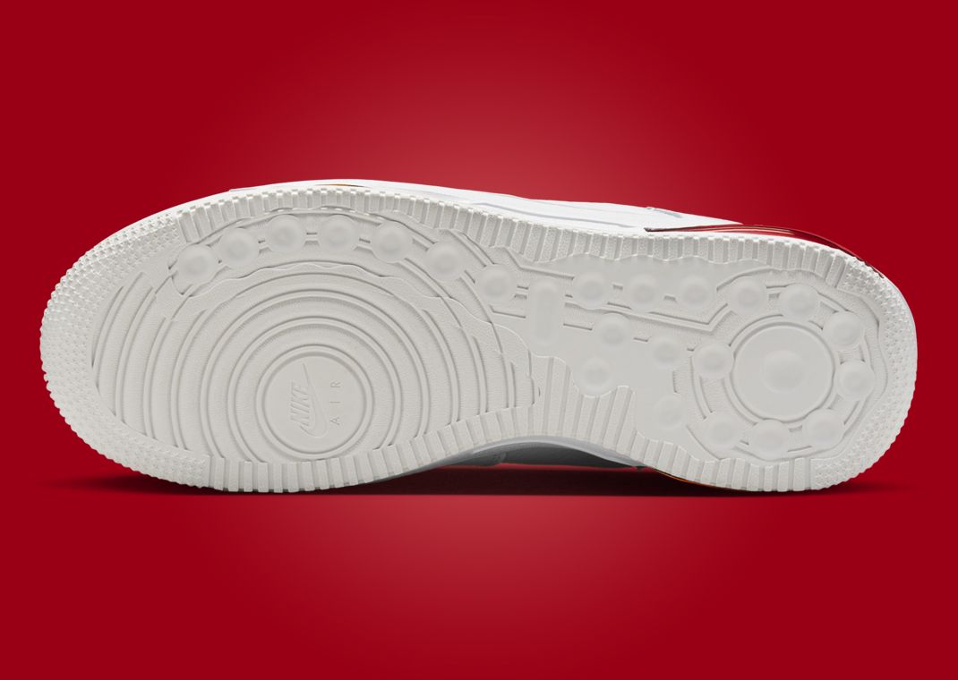 Nike Air Force 1 Low Evo White University Red Outsole
