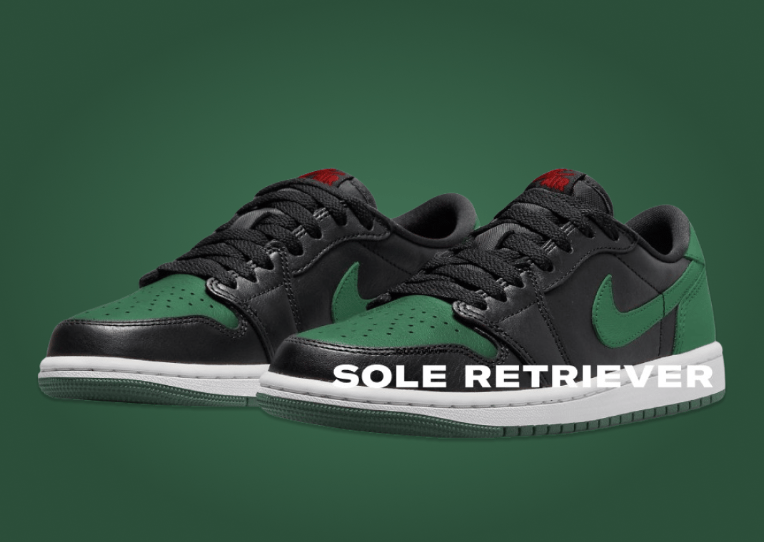 Air Jordan 1 Retro Low OG Black Gorge Green (W)