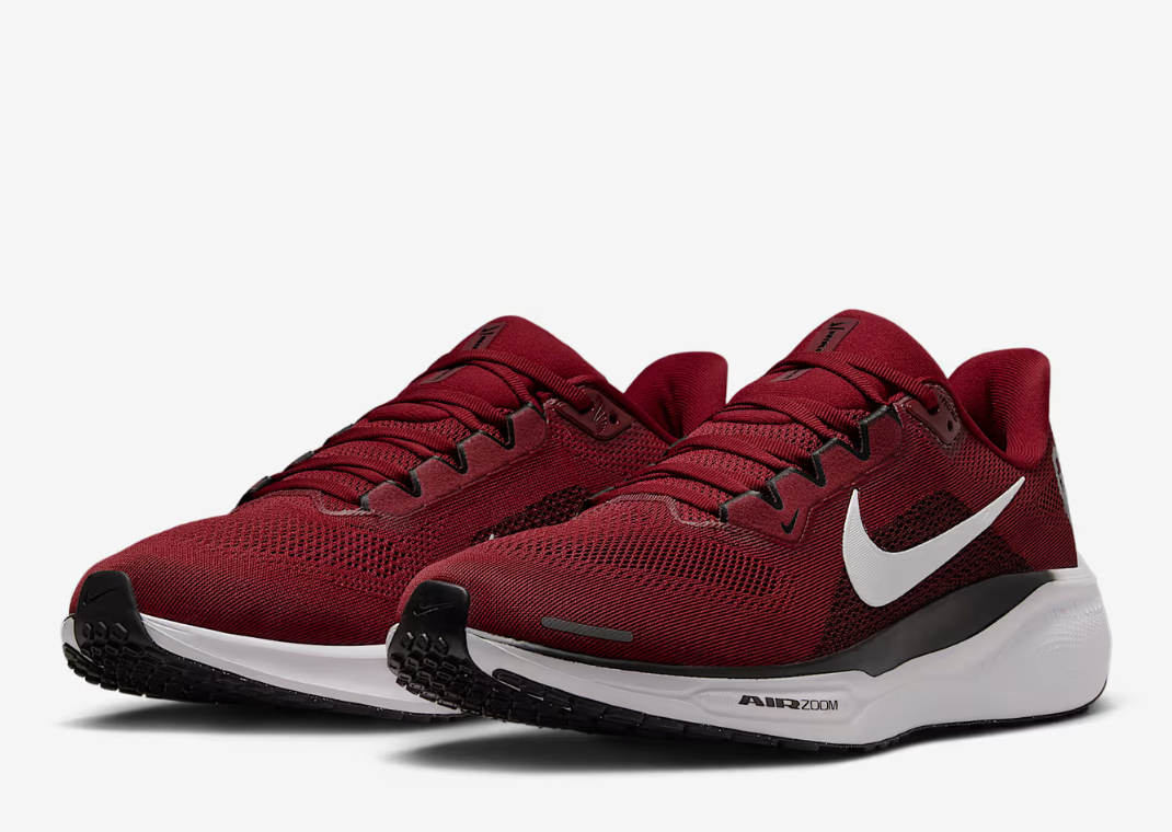 NCAA x Nike Pegasus 41 University of Oklahoma Angled