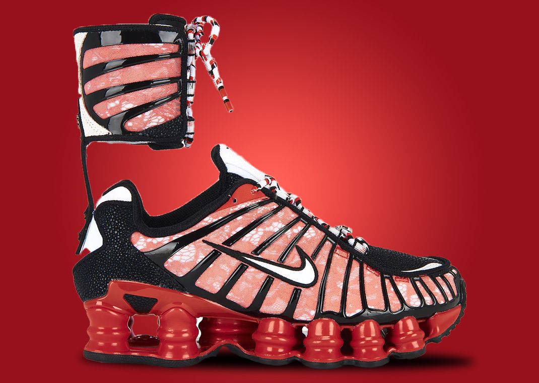 Riccardo Tisci x Nike Shox TL SP Habanero Red (W) Lateral