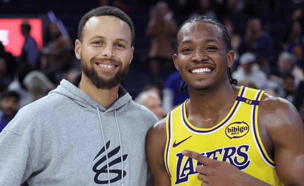 Steph Curry with Quincy Olivari