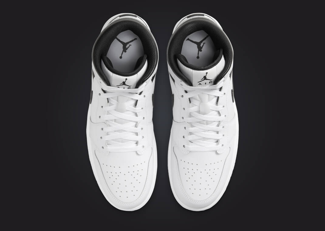 The Air Jordan 1 Mid White Black Releases December 2023