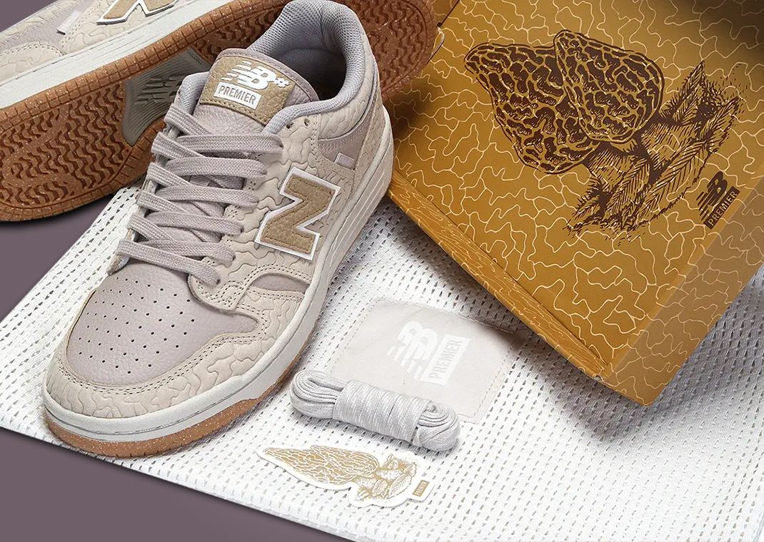 Premier x New Balance Numeric 480 Morel Mushroom Detail