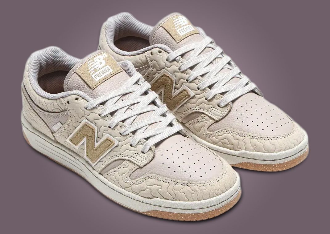 Premier x New Balance Numeric 480 Morel Mushroom Angle