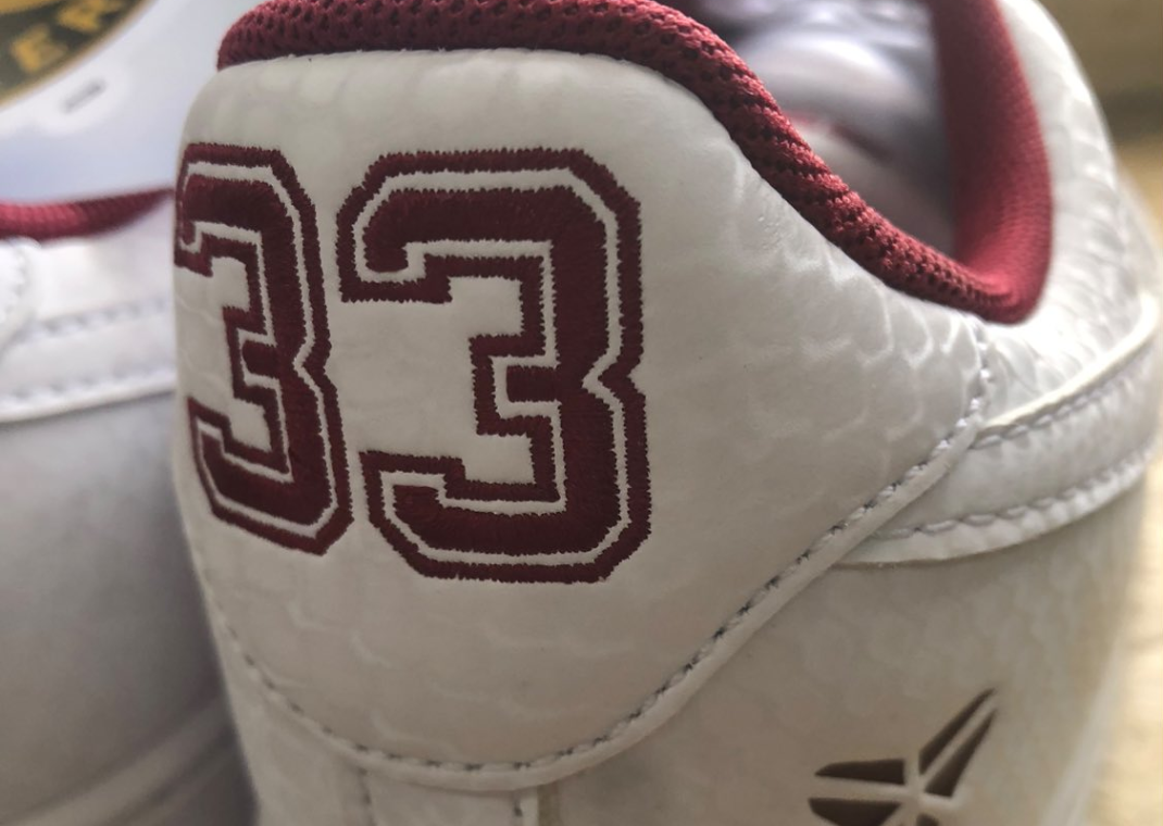 Nike Kobe Air Force 1 Low Lower Merion Home Heel