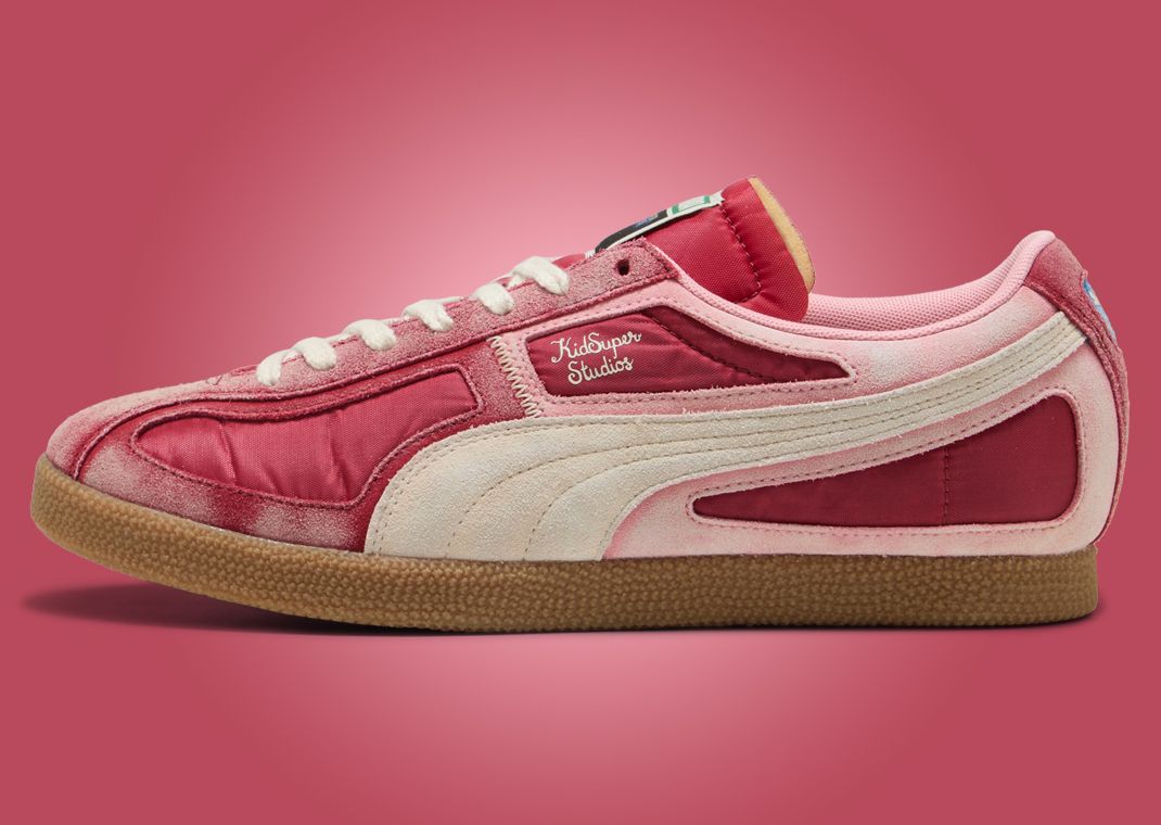 KidSuper x Puma Brasil Panels Dark Crimson - Lateral