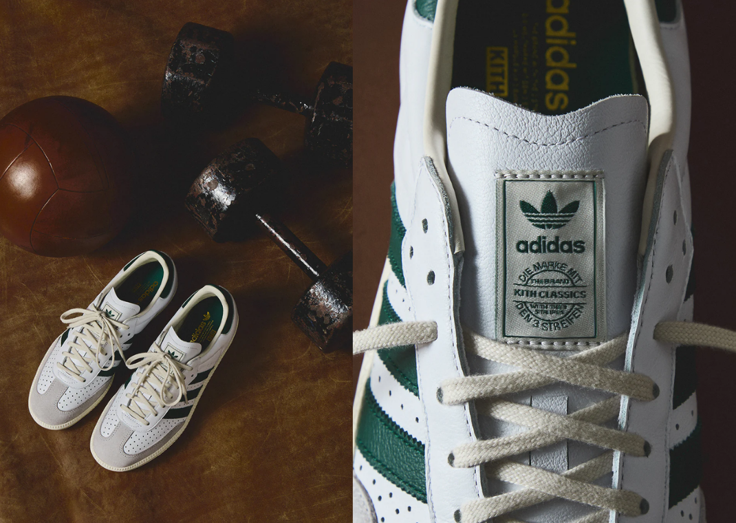Kith x adidas Samba White Collegiate Green