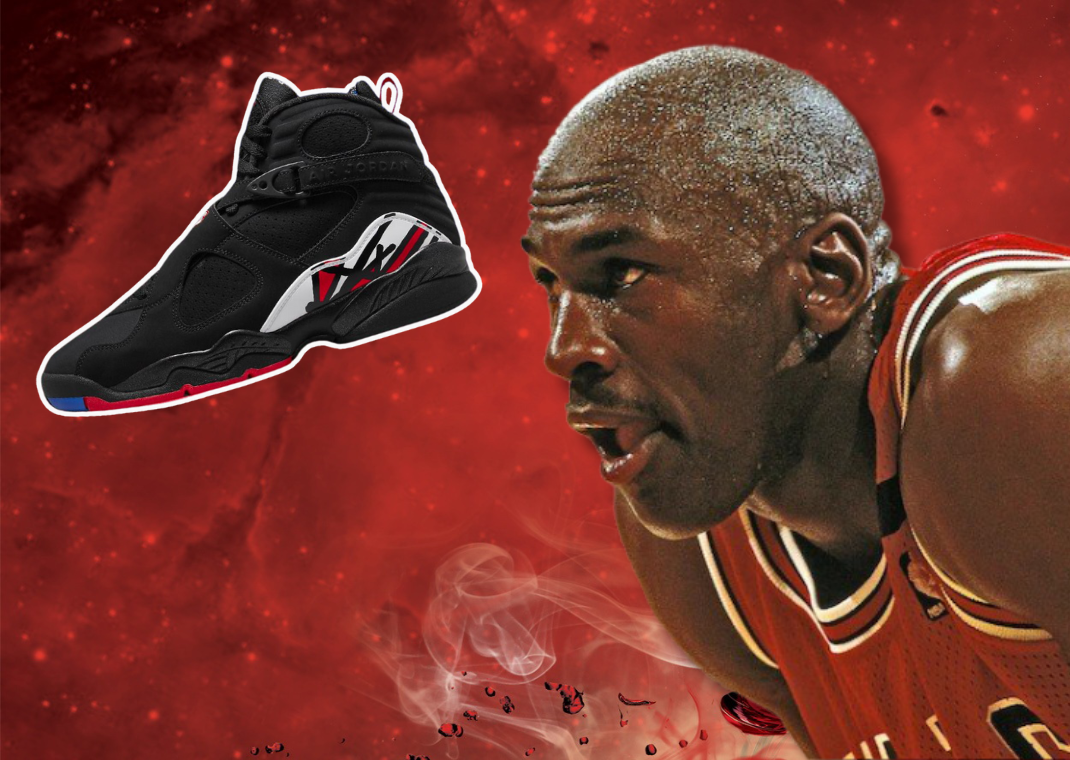 Michael Jordan and the Air Jordan 8 Playoff