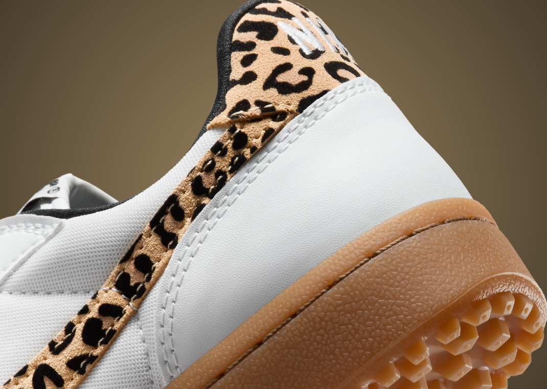 Nike Field General Leopard Print Off-White (W) Heel Angle