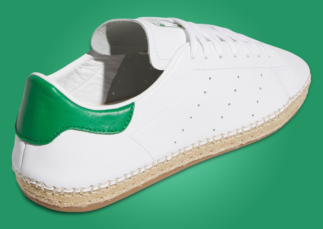 CLOT x adidas Stan Smith Espadrille White Green Heel Angle
