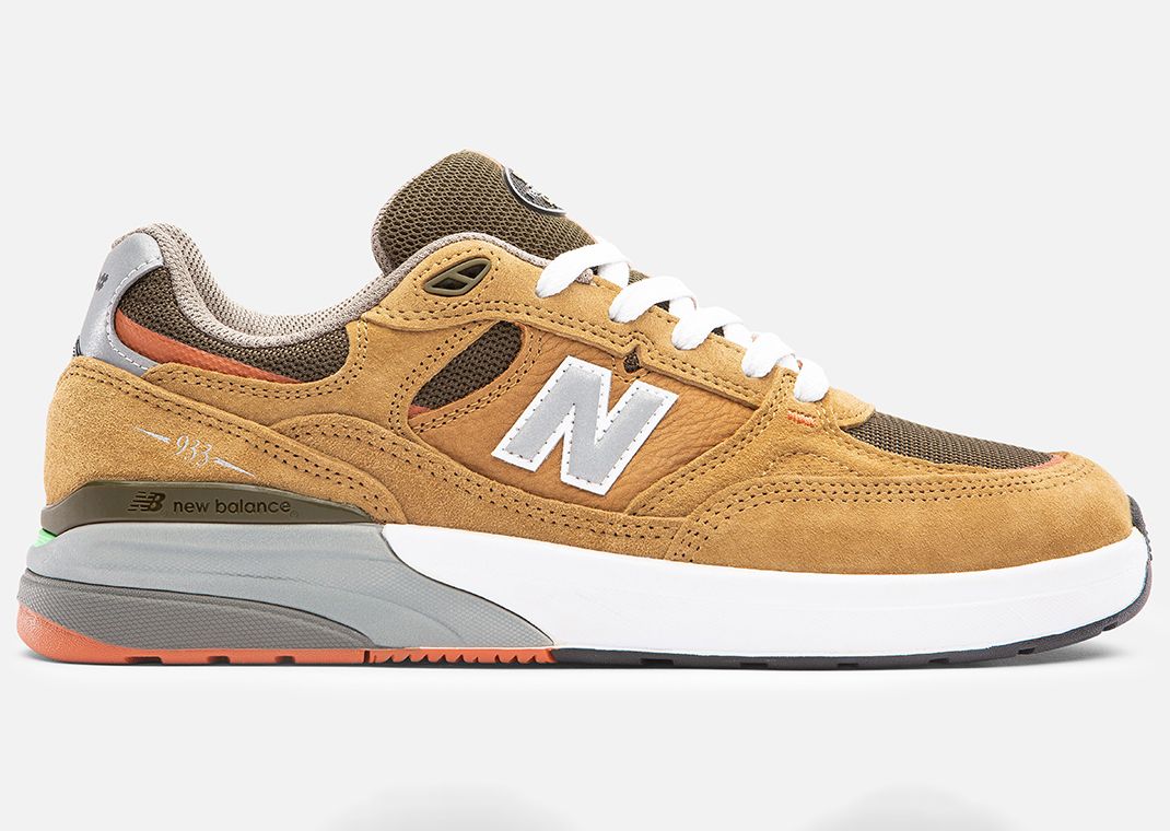 New Balance Numeric Andrew Reynolds 933 Wheat Lateral