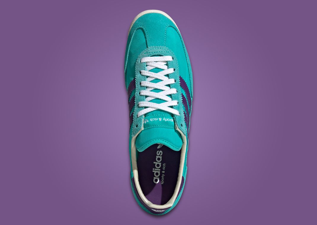 Sporty & Rich x adidas SL72 Teal Purple Top