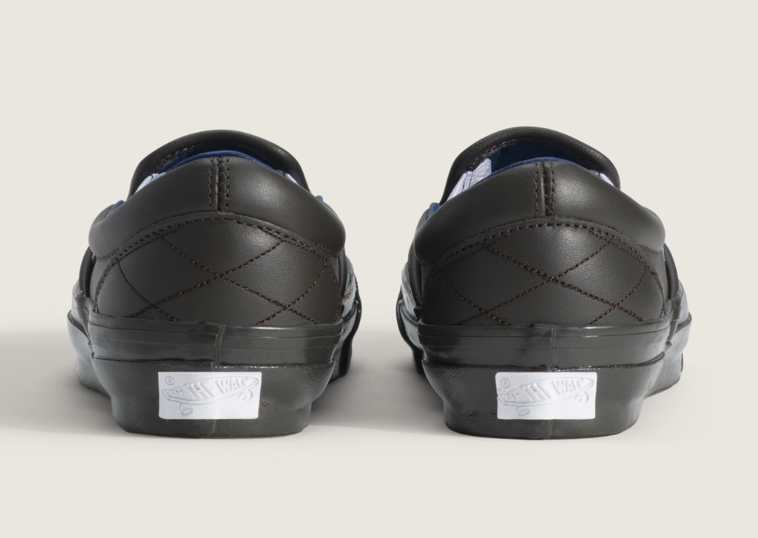 Vans Premium Classic Slip-On Quilted Faded Black - Back