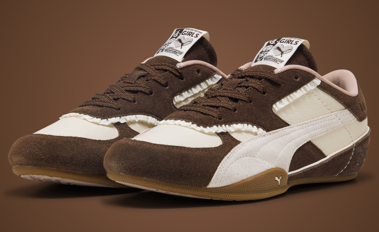 Puma Ditches Color for a Classy Mix of Brown and White on New Powerpuff Girls Bella Mina Collab