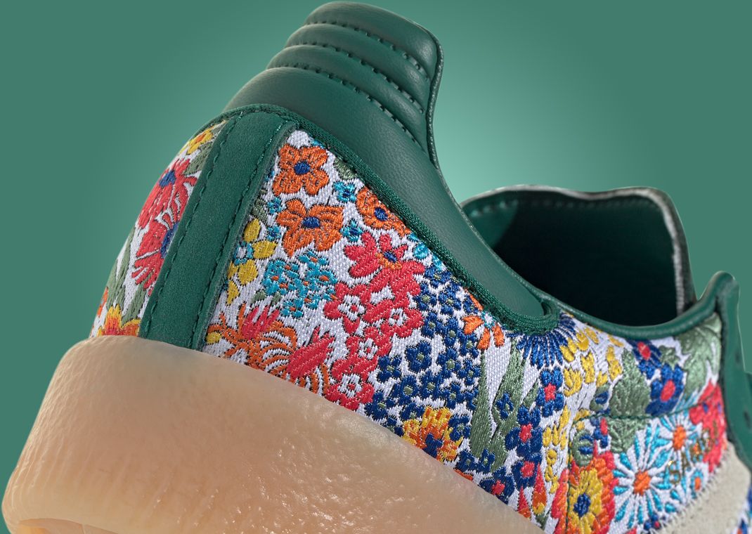 Liberty London x adidas Sambae Clear Sky (W) Heel Detail