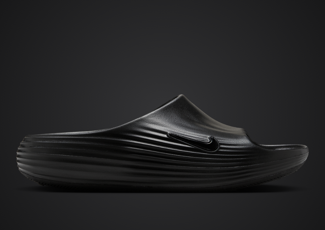 Nike ReactX Rejuven8 Slide Black Lateral