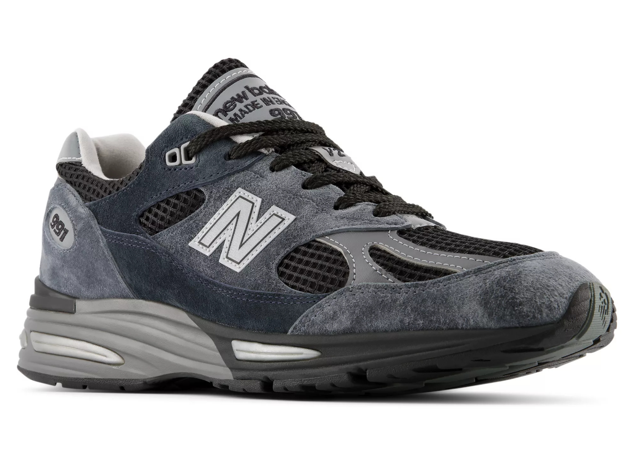 New Balance 991v2 Made in UK Elevated Neutrals Iron - Angle