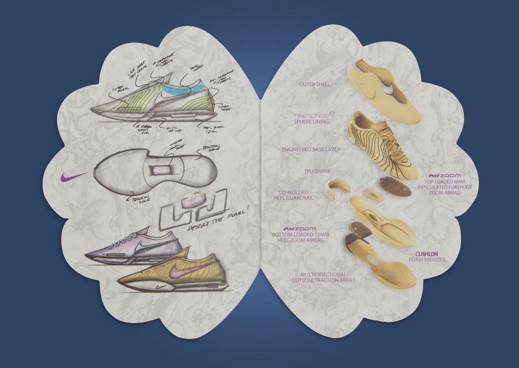 Nike LeBron 21 Aragonite Tech Spec Sheet