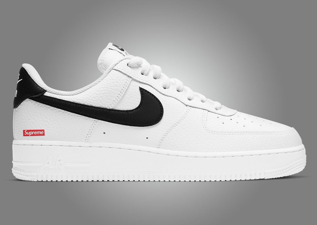 Supreme x Nike Air Force 1 Low White Black