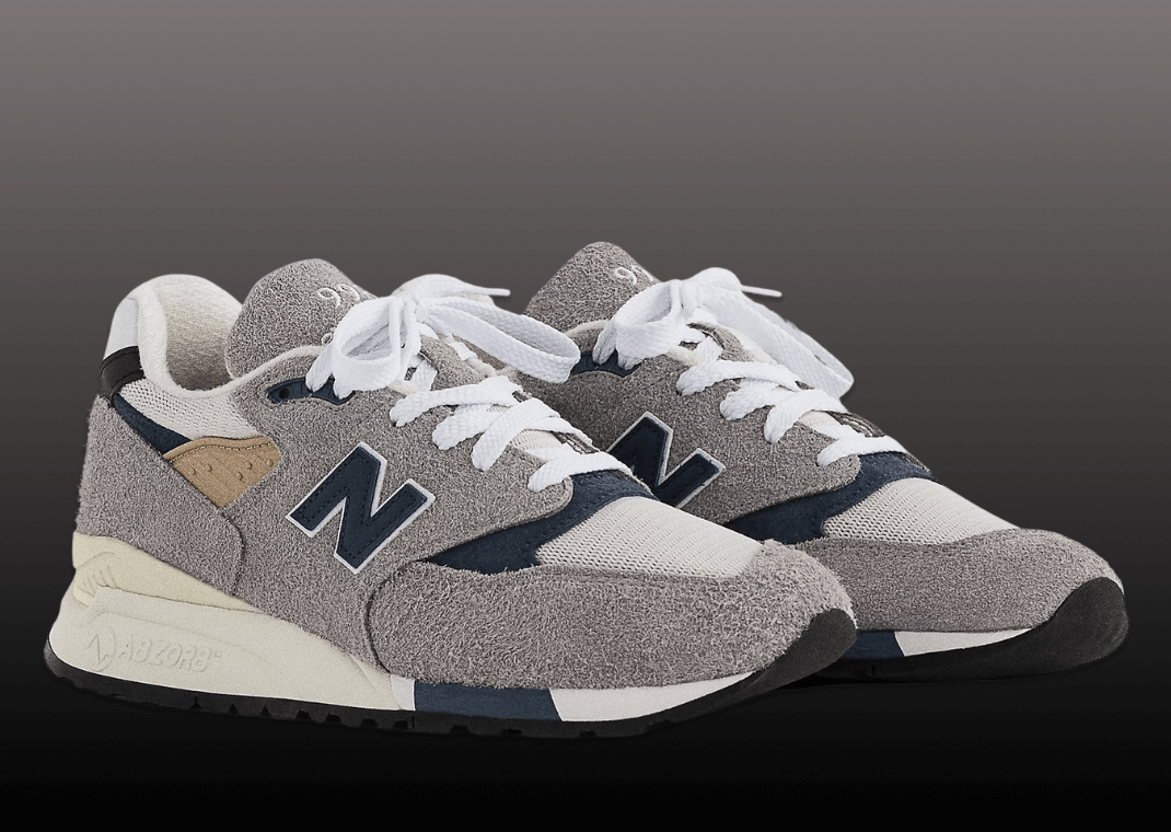 New Balance 998 Made In USA By Teddy Santis Grey Navy