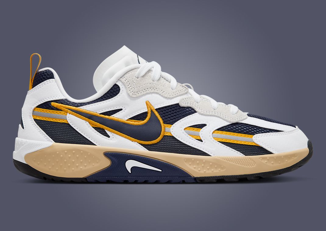 Nike Jam White Midnight Navy Gold Lateral Right
