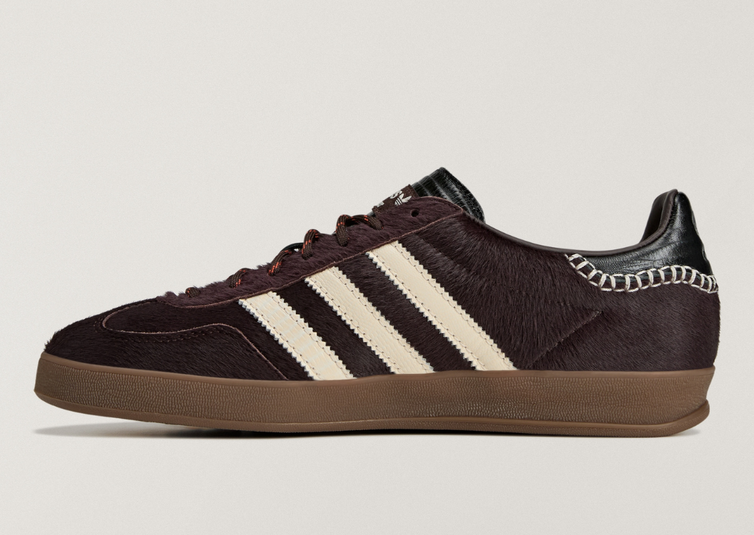 Wales Bonner x adidas Gazelle Indoor Pony Hair - Medial