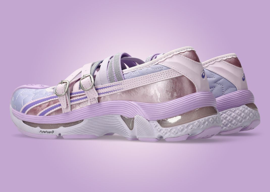 Kiko Kostadinov x Heaven By Marc Jacobs x Asics Gel-Lokros Pink Heel Angle