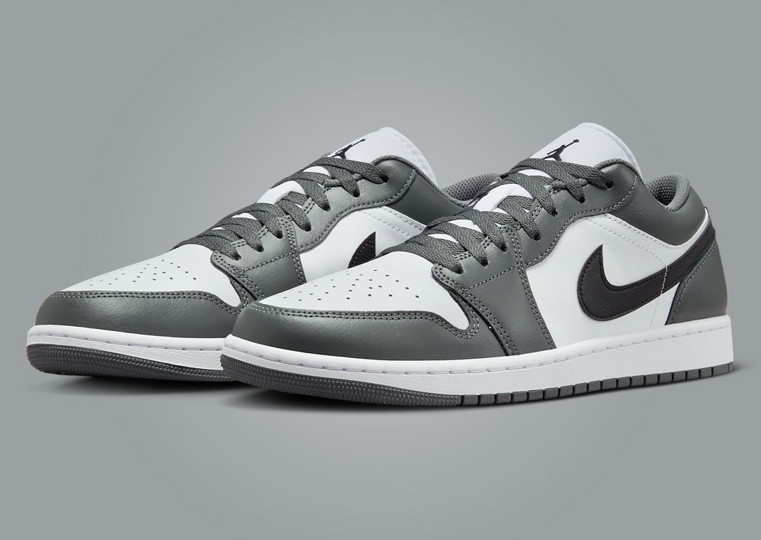 Air Jordan 1 Low Iron Grey Angle