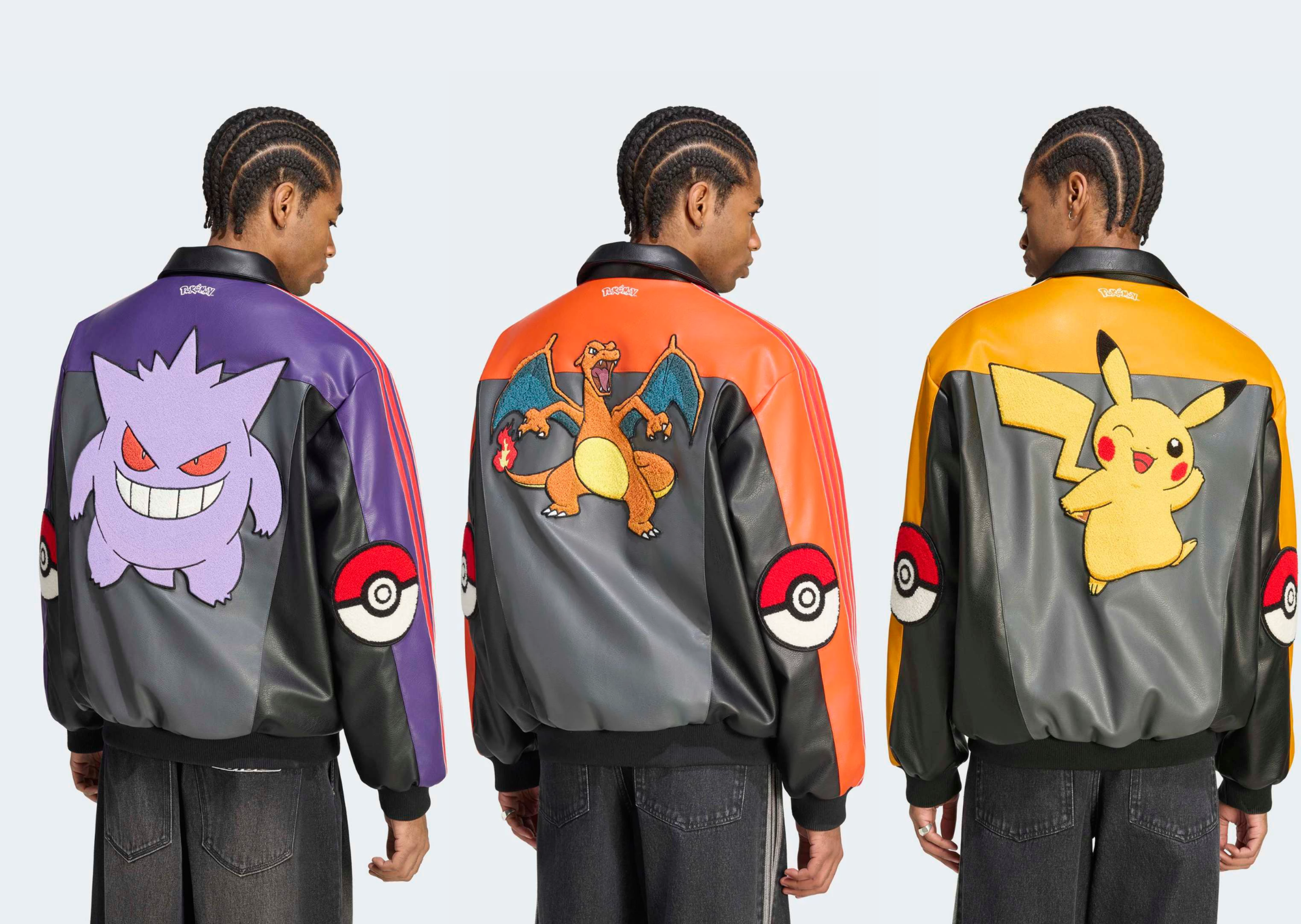 Pokémon x adidas Leather Jackets