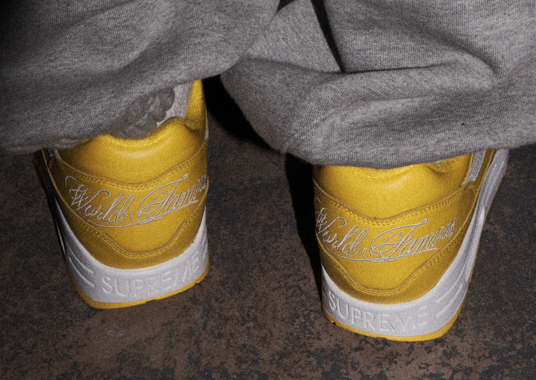 Supreme x Nike Air Max 1 '87 SP Speed Yellow Heel