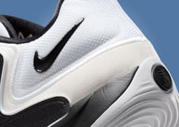 Nike KD 18 TB White Black Heel Detail