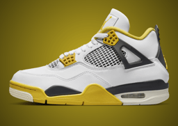 Air Jordan 4 Retro White Vivid Sulfur (W) Lateral