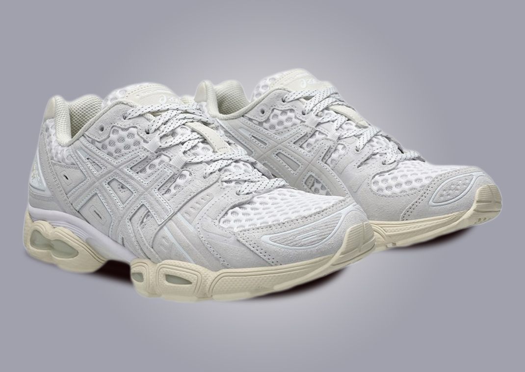 The Ennoy Professional x Asics Gel-Nimbus 9 White Angle