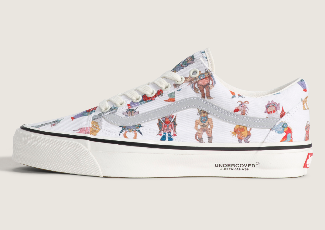 Undercover x Vans Old Skool Monster White - Lateral