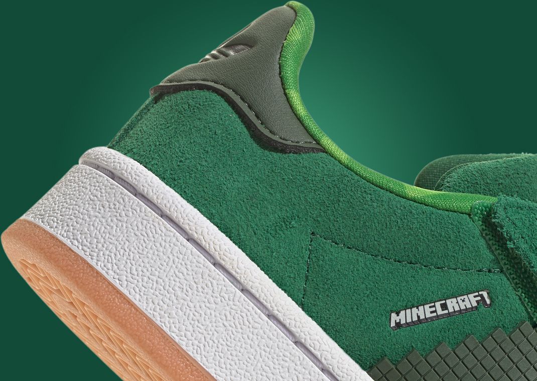 Minecraft x adidas Campus 00s Creeper Heel Detail