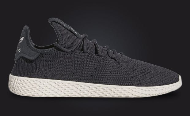 A Black Chalk Colorway Of Pharrell Williams adidas Tennis Hu Emerges