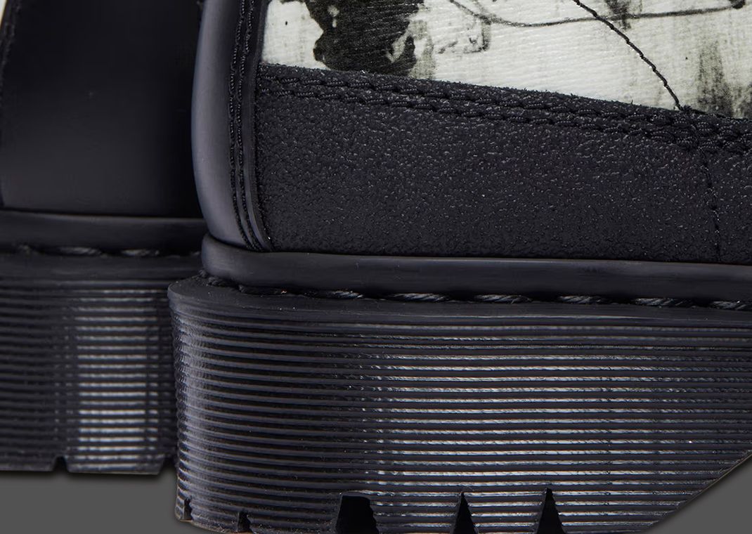 Nine Inch Nails x Dr. Martens 1460 8-Eye Boot The Downward Spiral Heel Detail