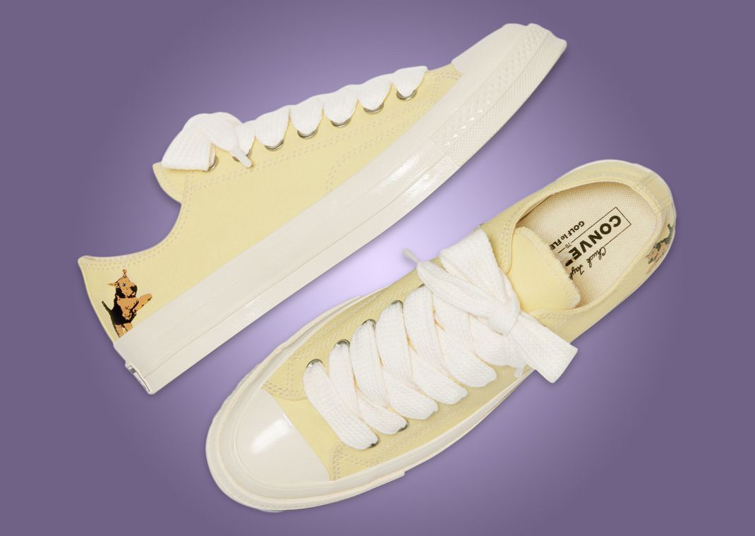Golf le FLEUR* x Converse Chuck 70 Ox Darryl Lemon Meringue Lateral and Toe