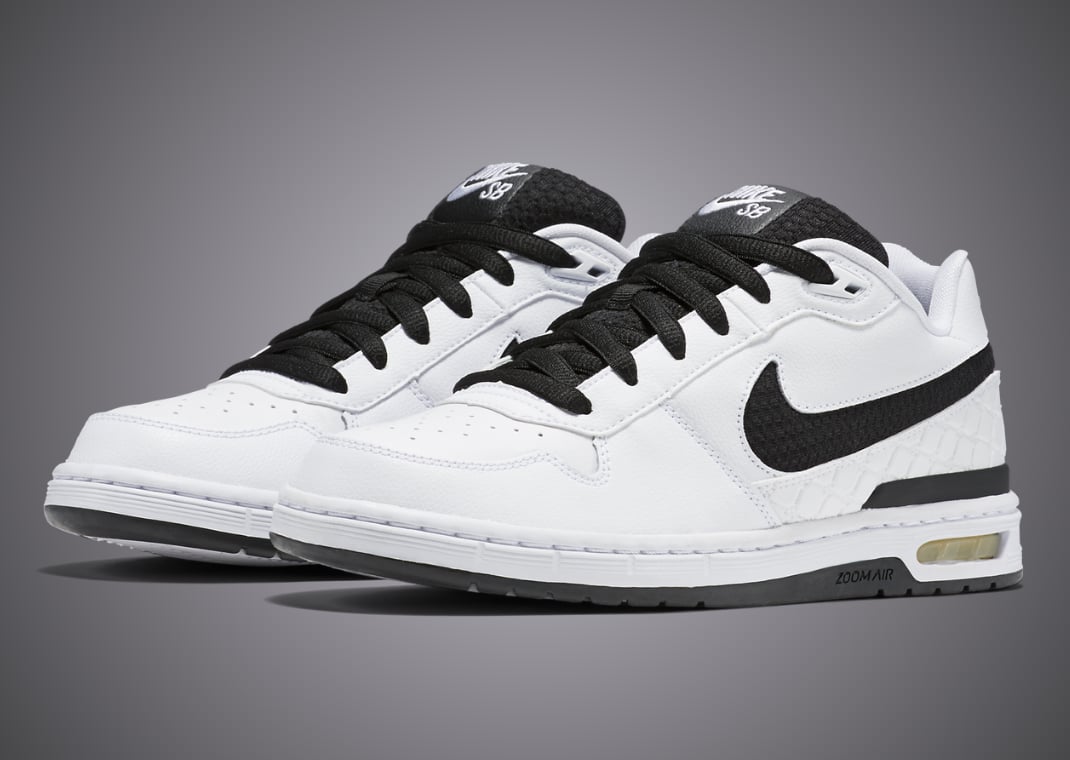 Nike SB Paul Rodriguez Zoom Air Low White Black (2015)