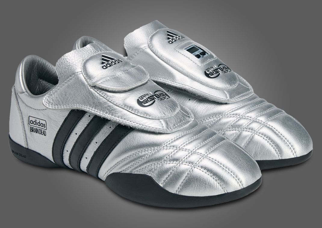 Brain Dead x adidas Taekwondo Metallic Silver - Angle