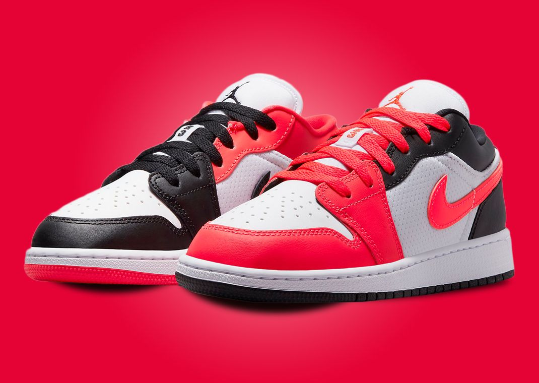 Air Jordan 1 Low SE Alternate Infrared 23 Black (GS)