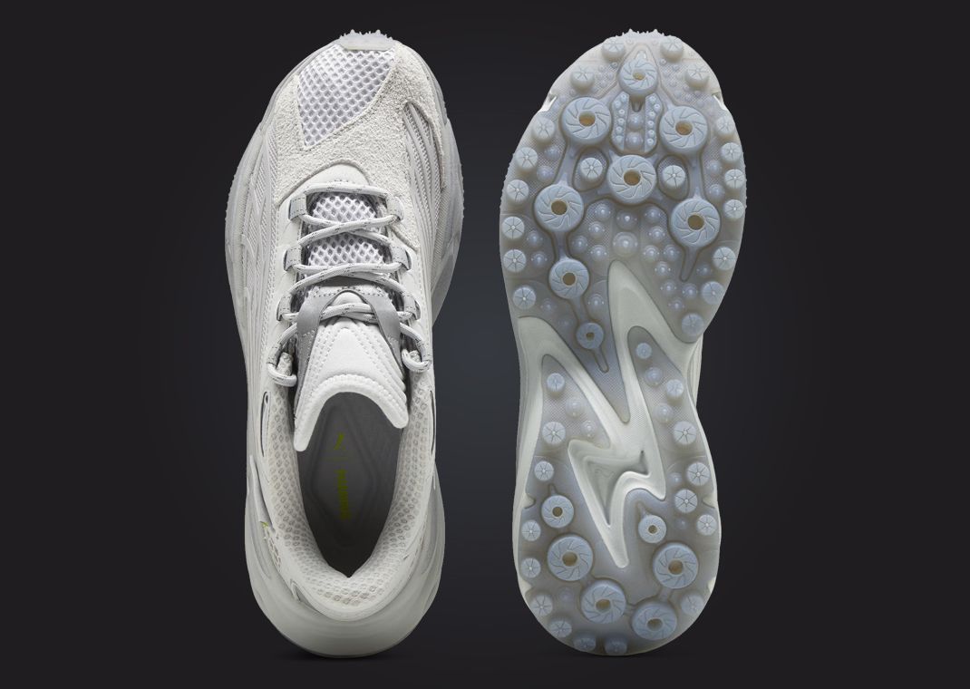 Pleasures x Puma Spirex Glacial Grey Top and Outsole