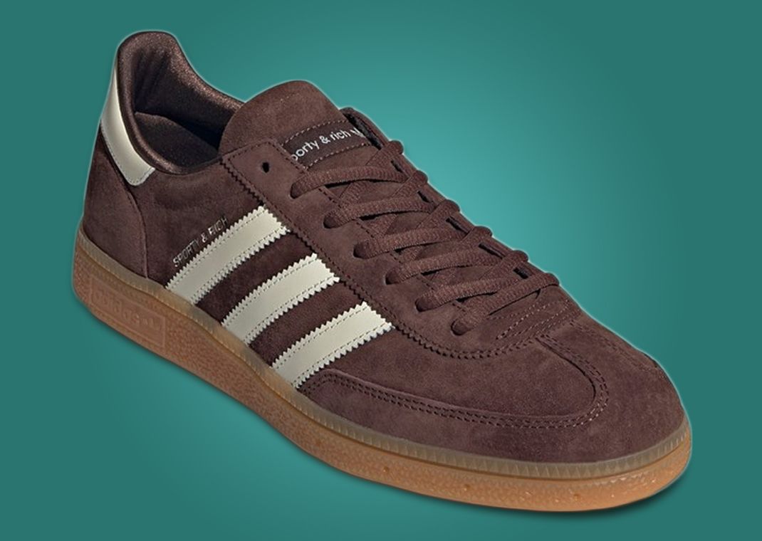Sporty & Rich x adidas Handball Spezial Brown Angle
