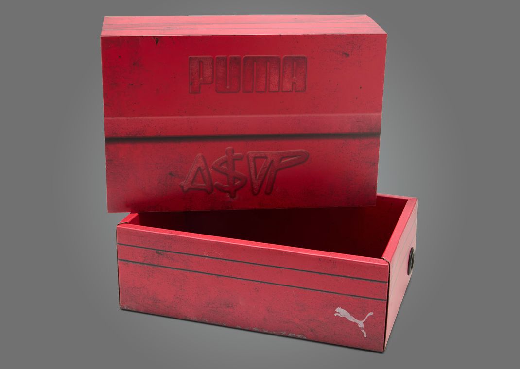 A$AP Rocky x Puma Inhale Distressed Cream Black Packaging