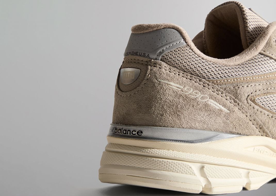 The Kith x New Balance 990v4 Made in USA Moonrock Releases