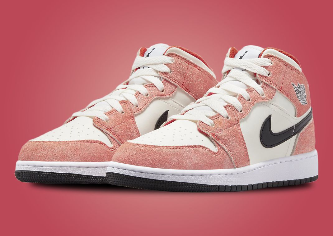 Air Jordan 1 Mid Orange Suede (GS)
