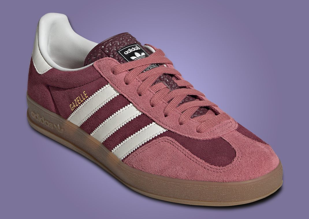 adidas Gazelle Indoor Maroon Angle