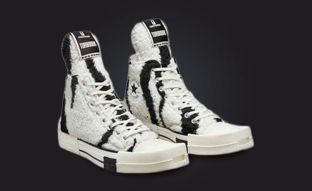Faux Zebra Print Covers This Rick Owens DRKSHDW x Converse TURDODRK Chuck 70