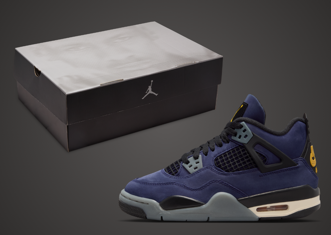 New Jordan Face Box Included With The Jordan 4 Lakers