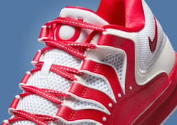 Nike KD 18 TB White University Red Detail
